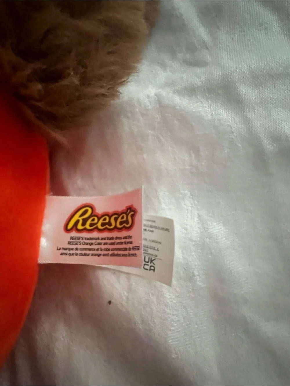 Squishmallows Brown Cream Orange Reese's Wade the Hedgehog Plush